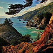 California Coastline Art Print