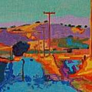 California Hills At Sunset 2 Art Print