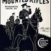 Canadian Mounted Rifles Art Print
