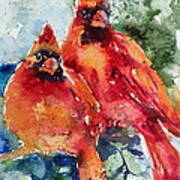 Cardinal Birds Art Print