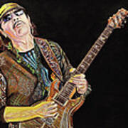Carlos Santana Art Print