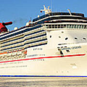 Carnival Legend Leaving Tampa Florida Art Print