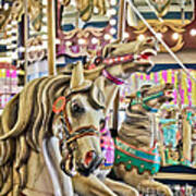 Carousel At Casino Pier Art Print