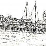 Casino Pier In Seaside Heights Nj Art Print