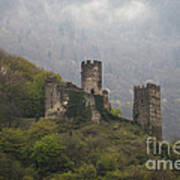 Castle In The Mountains. Art Print