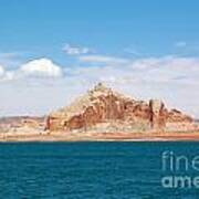 Castle Rock At Lake Powell Art Print