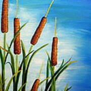 Cattails Art Print