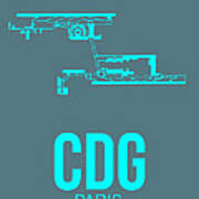 Cdg Paris Airport Poster 1 Art Print