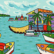 Cedar Cove Marina - Cedar Key Art Print