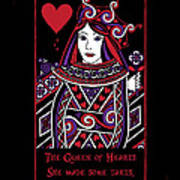 Celtic Queen Of Hearts Part I Art Print