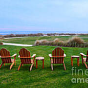 Chairs At The Eighteenth Hole Art Print
