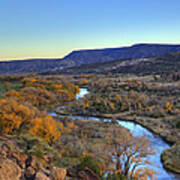 Chama River At Sunset Art Print