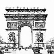 Champs Elysees 1920 Art Print