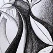 Black flowers abstract Charcoal art Drawing by Prajakta P - Pixels