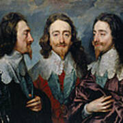Charles I In Three Positions Art Print
