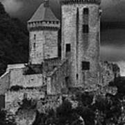 Chateau Tower Monochrome Art Print