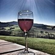 Cheers! #rose #wine #sunshine #country Art Print