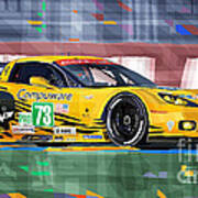 Chevrolet Corvette C6r Gte Pro Le Mans 24 2012 Art Print