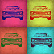 Chevy Camaro Pop Art 1 Art Print