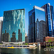 Chicago Cityscape Downtown City Buildings Art Print