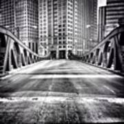 #chicago #hdr #bridge #blackandwhite Art Print