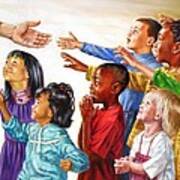 Children Coming To Jesus Art Print
