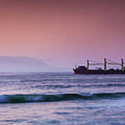 Chile, Antofagasta, Harbor And Port Art Print