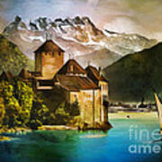 Chillon Castle Art Print