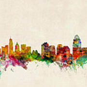 Cincinnati Ohio Skyline Art Print