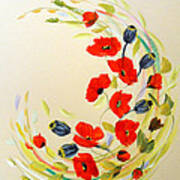 Circle Of Poppies Art Print