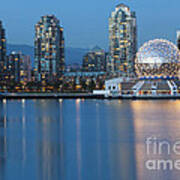 City Skyline -vancouver B.c. Art Print