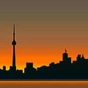 Cityscapes - Toronto Skyline - Twilight Art Print
