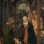 Civerchio Vincenzo, Nativity With St Art Print