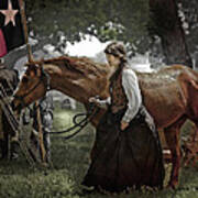 Civil War Re-enactment Camp Art Print