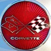 Classic Corvette Emblem Art Print