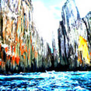 Cliffs By The Sea Art Print