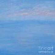 Clouds Pink And Ocean Art Print