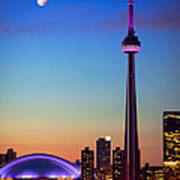 Cn Tower At Dusk Art Print