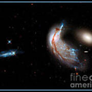 Colliding Galaxies Art Print