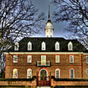 Colonial Williamsburg Capitol Building Art Print