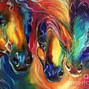 Color My World With Horses Art Print