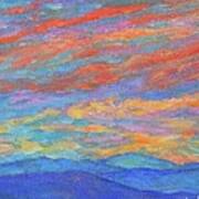 Color Ripples Over The Blue Ridge Art Print