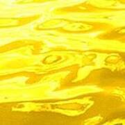 Colored Wave Long Yellow Art Print