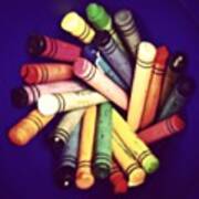 Colored Wax Sticks Art Print