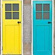 Colorful Doors Art Print