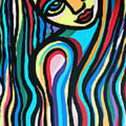 Colorful Lady Art Print