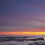 Colorful Ocean Sunset At Twilight Art Print