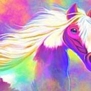 Colorful Painted Pony Art Print