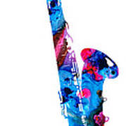 Colorful Saxophone 2 By Sharon Cummings Art Print