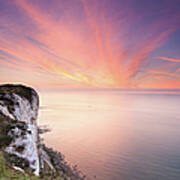 Colorful Sunrise At Beachy Head Art Print